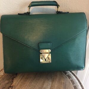 Vintage Green Epi Leather Ambassador Briefcase